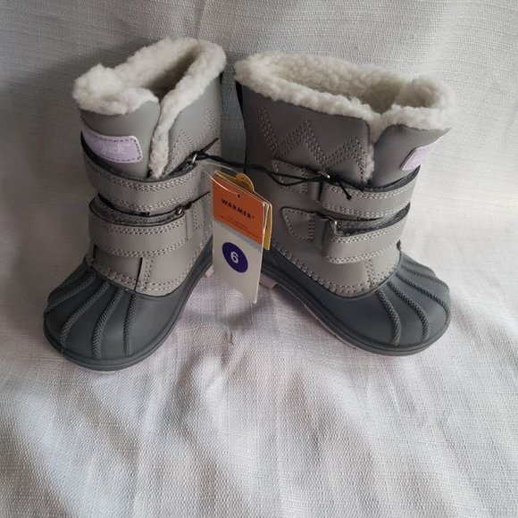 Cat & Jack Shoes Cat Jack Gray Winter Snow Duck Boots Toddler Girls